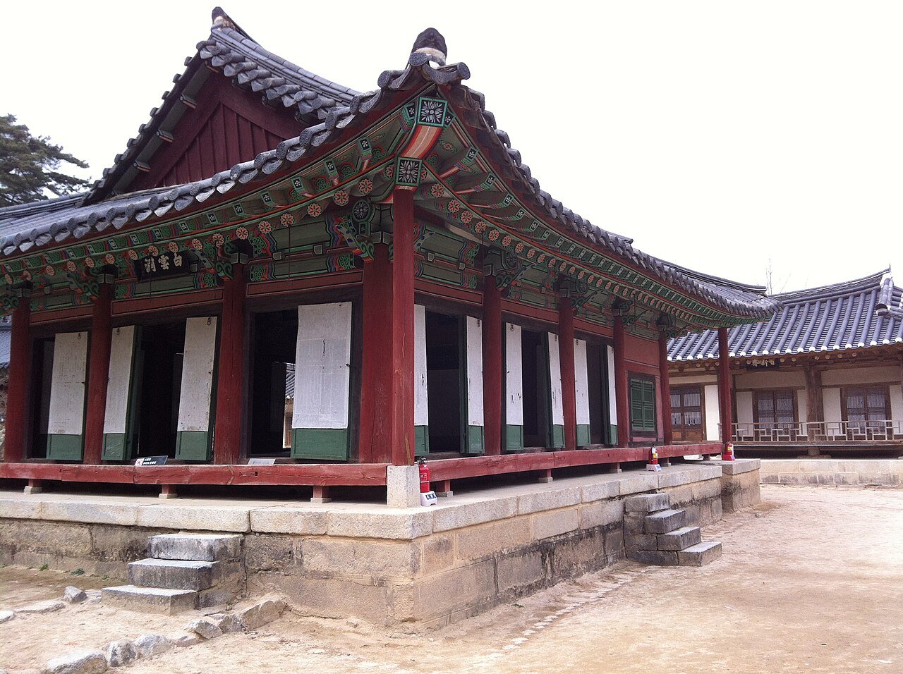 경상북도 영주시 소수서원 실제 강학 공간 전각 모습
